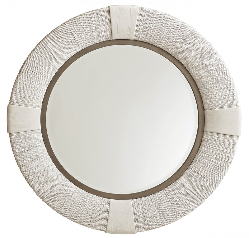 Tommy Bahama Ocean Breeze Seacroft Round Mirror in Sand 570-201 Mirror Furniture City Furniture City (CA)l
