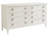Tommy Bahama Ocean Breeze Kings Bay 8 Drawer Double Dresser in White 570-222 Dresser Furniture City Furniture City (CA)l