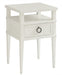 Tommy Bahama Ocean Breeze Collier 1 Drawer Night Table in White 570-622 Nightstand Furniture City Furniture City (CA)l