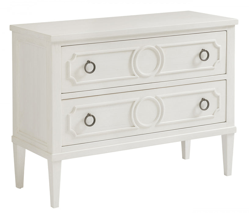 Tommy Bahama Ocean Breeze Brantley 2 Drawer Bachelors Chest in White 570-624 Chest Furniture City Furniture City (CA)l