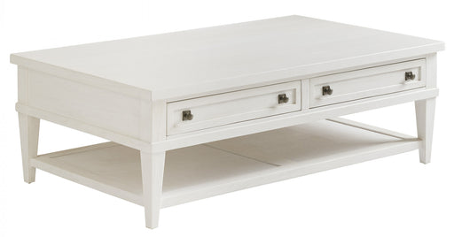 Tommy Bahama Ocean Breeze Palm Coast 2 Drawer Rectangular Cocktail Table in Sand 570-949 Cocktail Table Furniture City Furniture City (CA)l