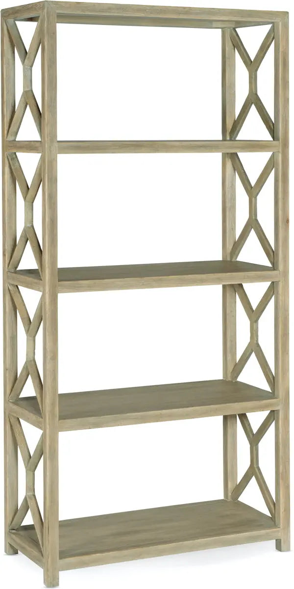 Hooker Furniture Surfrider Etagere in Light Wood Furniture City