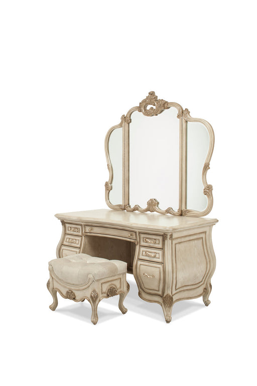 AICO Platine de Royale Vanity in Champagne 09000VAN4-201 Vanity Furniture City Furniture City (CA)l