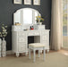 ATHY White Vanity w/ Stool Vanity Furniture City Furniture City (CA)l