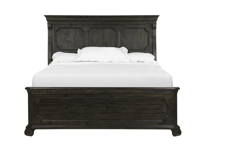 Magnussen Furniture Bellamy King Panel Bed in Peppercorn Bed Furniture City Furniture City (CA)l
