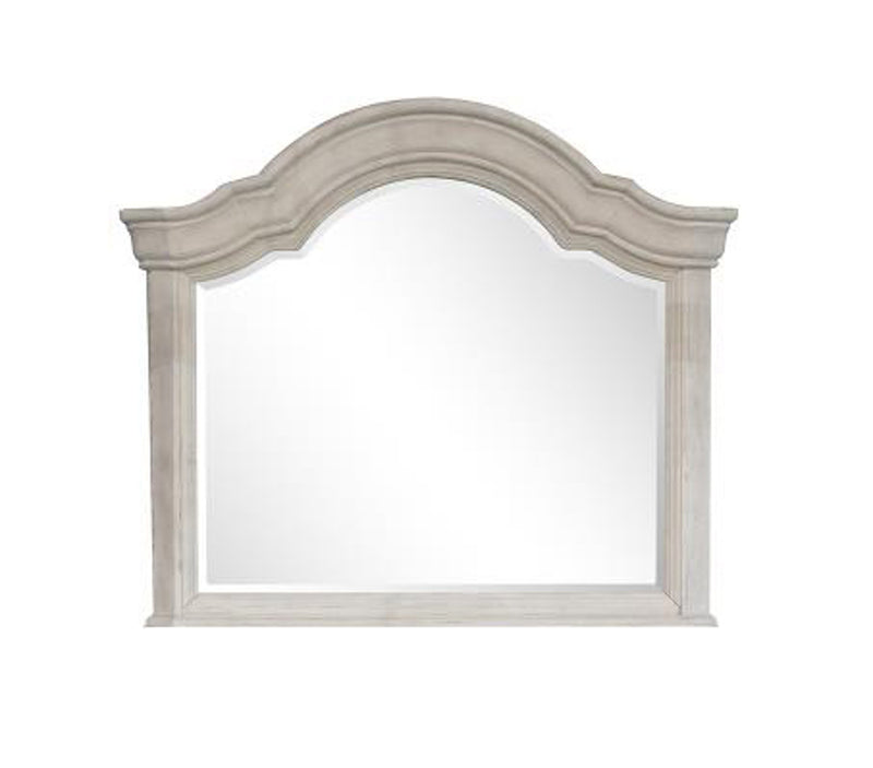 Magnussen Furniture Bronwyn Shaped Mirror in Alabaster Mirror Furniture City Furniture City (CA)l