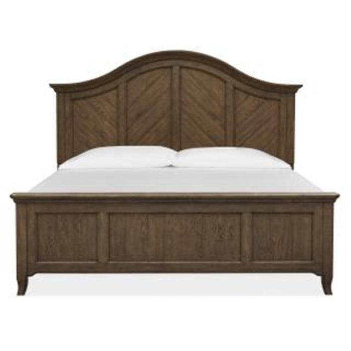 Magnussen Furniture Roxbury Manor King Panel Bed in Homestead Brown Bed Furniture City Furniture City (CA)l