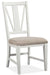 Magnussen Furniture Heron Cove Dining Side Chair with Upholstered Seat in Chalk White (Set of 2) Side Chair Furniture City Furniture City (CA)l