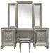 Homelegance Tamsin 3pcs Vanity Dresser with Mirror in Silver Grey Metallic 1616-15 Vanity Furniture City Furniture City (CA)l
