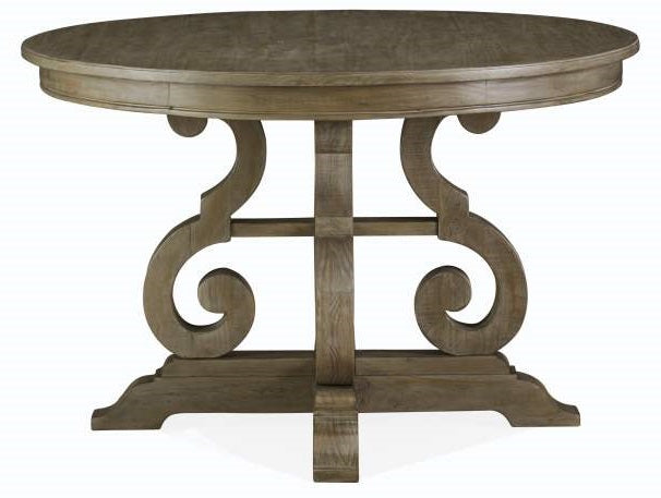 Magnussen Furniture Tinley Park 48" Round Dining Table in Dove Tail Grey Dining Table Furniture City Furniture City (CA)l