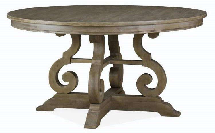 Magnussen Furniture Tinley Park 60" Round Dining Table in Dove Tail Grey Dining Table Furniture City Furniture City (CA)l