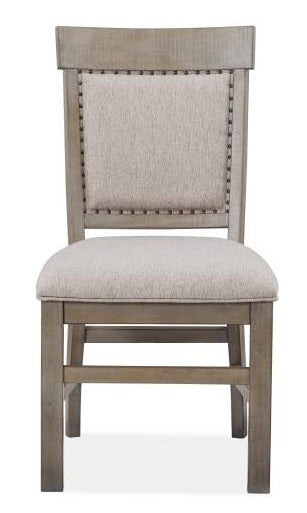 Magnussen Furniture Tinley Park Side Chair w/Upholstered Seat & Back in Dove Tail Grey (Set of 2) Side Chair Furniture City Furniture City (CA)l