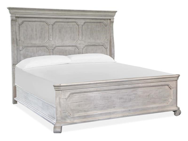 Magnussen Furniture Bronwyn King Panel Bed in Alabaster Bed Furniture City Furniture City (CA)l