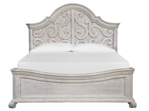 Magnussen Furniture Bronwyn Queen Shaped Panel Bed in Alabaster Bed Furniture City Furniture City (CA)l