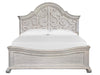 Magnussen Furniture Bronwyn King Shaped Panel Bed in Alabaster Bed Furniture City Furniture City (CA)l