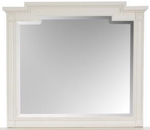 Magnussen Furniture Willowbrook Landscape Mirror in Egg Shell White Mirror Furniture City Furniture City (CA)l