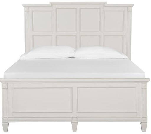 Magnussen Furniture Willowbrook Queen Panel Bed in Egg Shell White Bed Furniture City Furniture City (CA)l