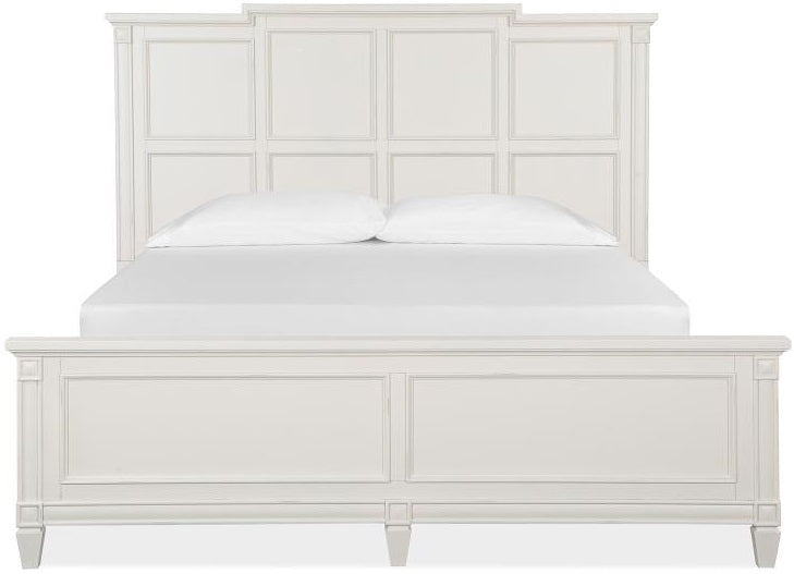 Magnussen Furniture Willowbrook King Panel Bed in Egg Shell White Bed Furniture City Furniture City (CA)l