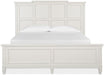Magnussen Furniture Willowbrook King Panel Bed in Egg Shell White Bed Furniture City Furniture City (CA)l