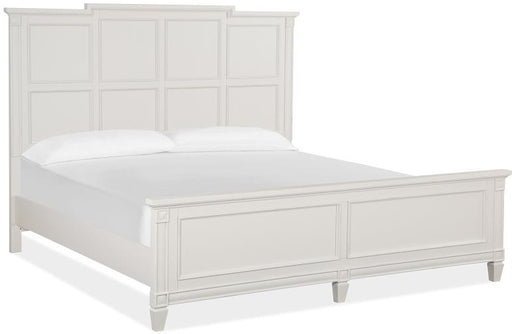 Magnussen Furniture Willowbrook Cal King Panel Bed in Egg Shell White Bed Furniture City Furniture City (CA)l