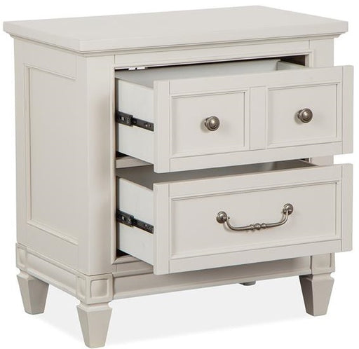 Magnussen Furniture Willowbrook 2 Drawer Nightstand in Egg Shell White Nightstand Furniture City Furniture City (CA)l