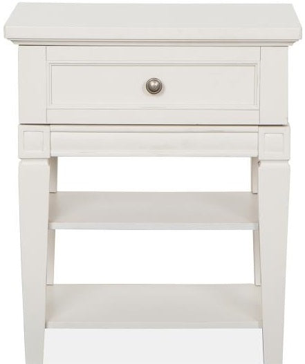 Magnussen Furniture Willowbrook Open Nightstand in Egg Shell White Nightstand Furniture City Furniture City (CA)l