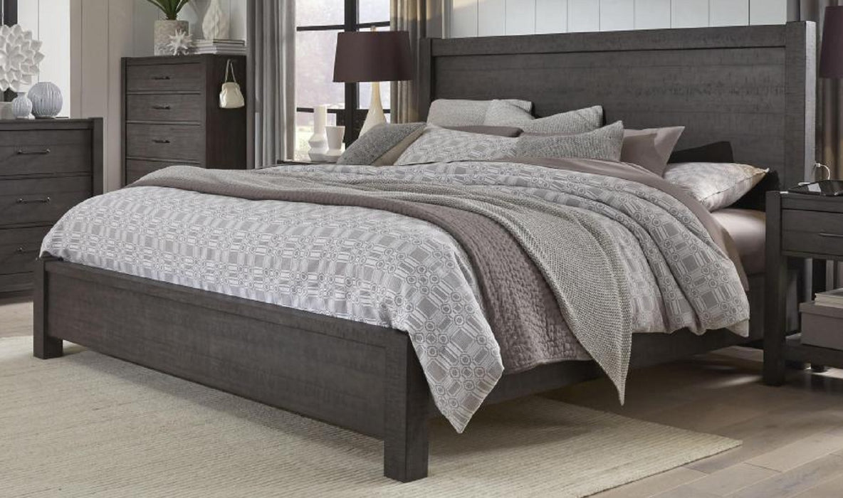 Aspenhome Mill Creek King Panel Bed in Carob Bed Furniture City Furniture City (CA)l