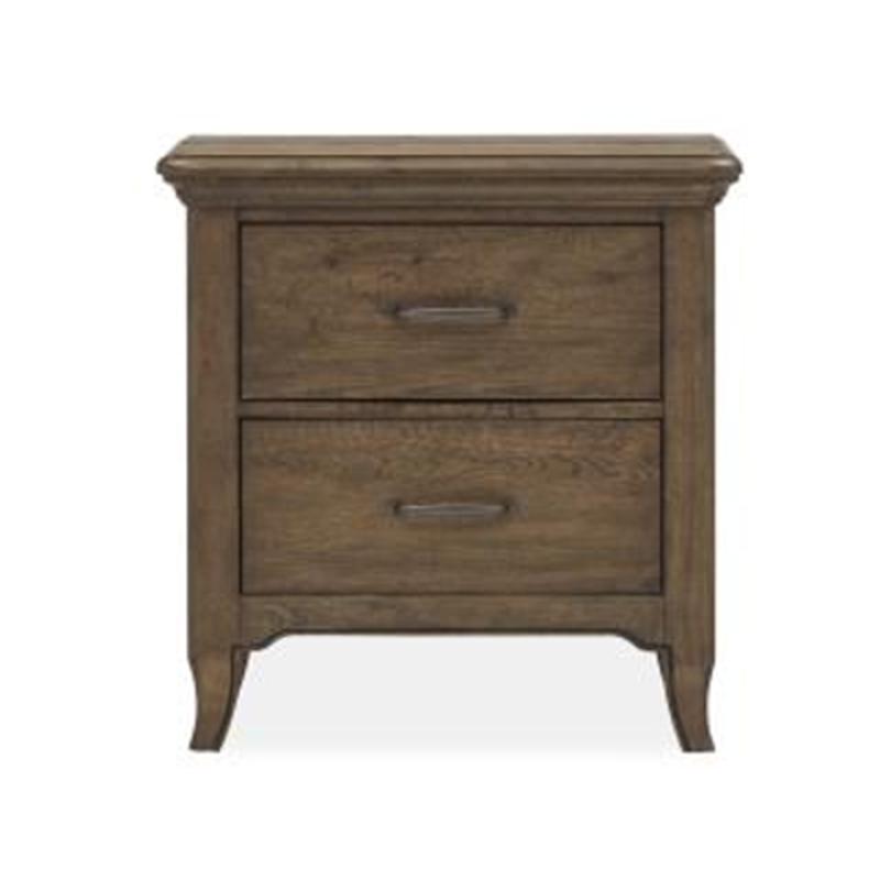 Magnussen Furniture Roxbury Manor Drawer Nightstand in Homestead Brown Nightstand Furniture City Furniture City (CA)l