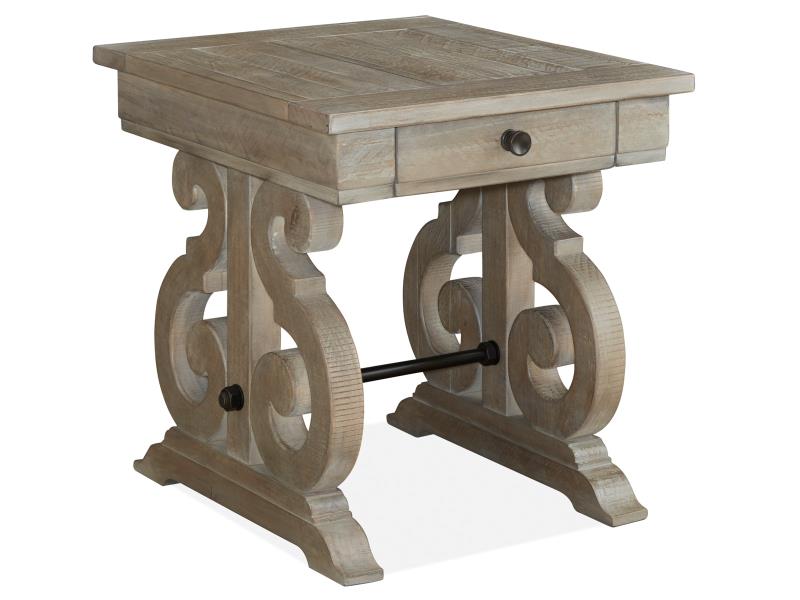 Magnussen Tinley Park Rectangular End Table in Dove Tail Grey End Table Furniture City Furniture City (CA)l