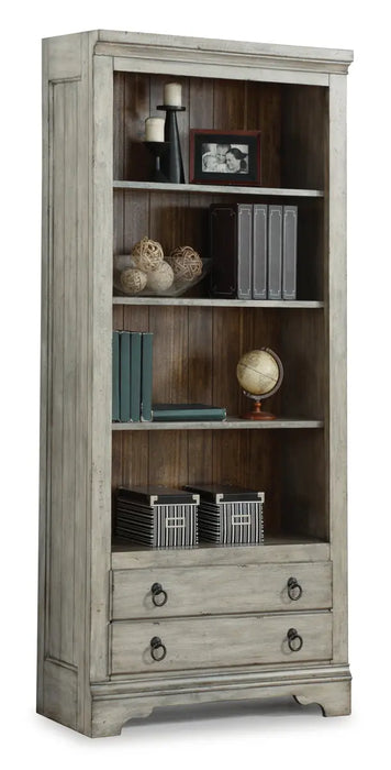 Flexsteel Plymouth File Bookcase in Two-Tone W1347-701 Furniture City